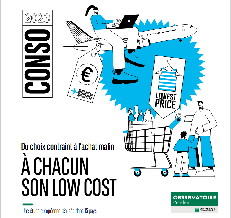 Couverture de l'Observatoire Cetelem de la consommation 2023 version française